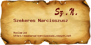 Szekeres Narcisszusz névjegykártya